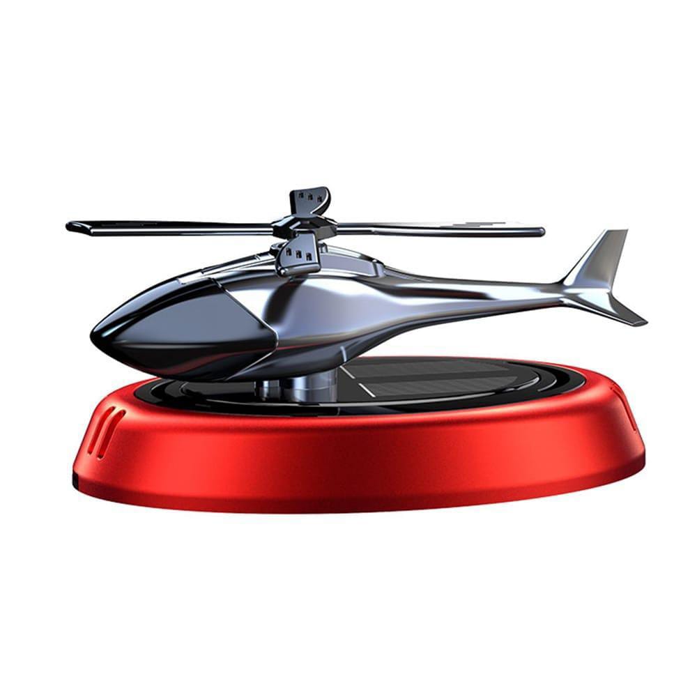 Solar Powered Rotating Helicopter Car Aromatherapy Air Freshener