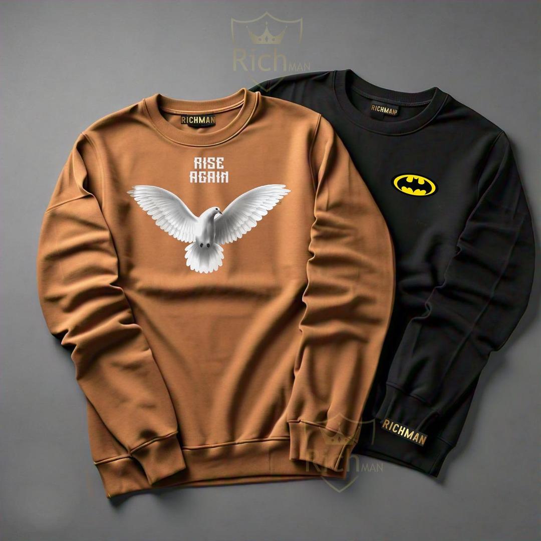 Men's Fleece Printed Sweatshirt