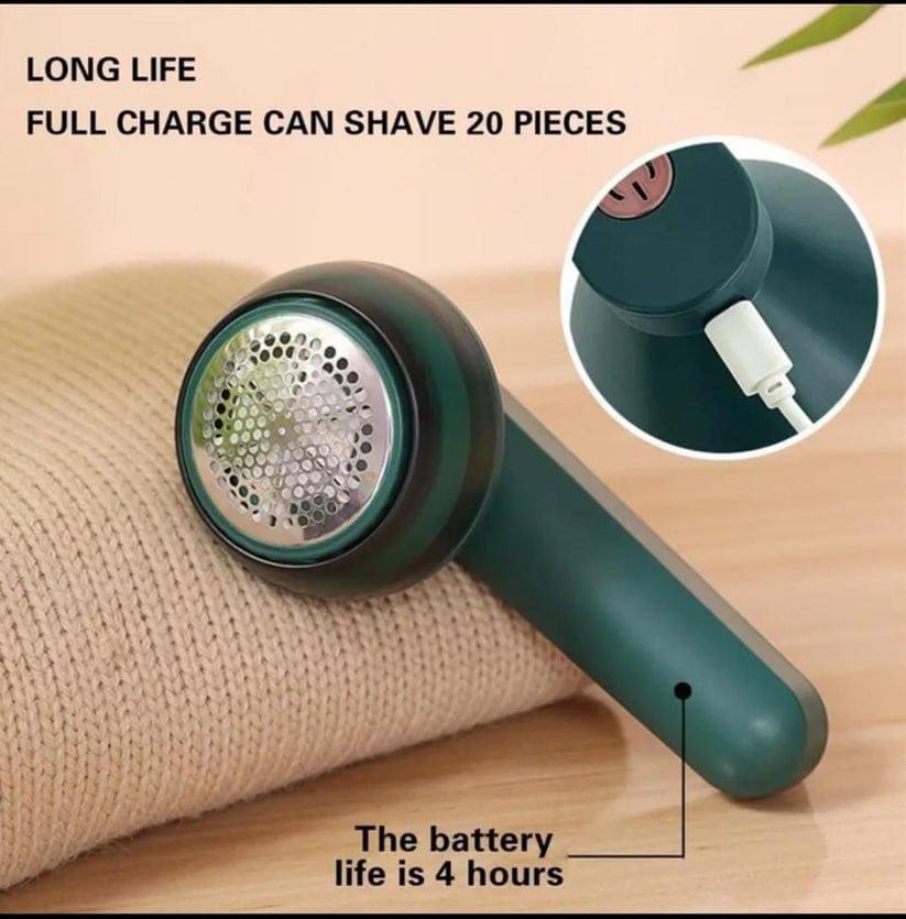 Portable Green Electric Lint Remover