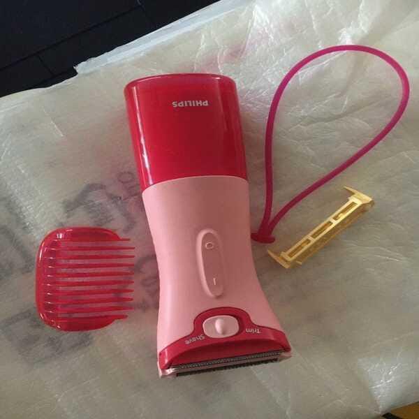 Rechargeable Pink Hair Shaver for Women